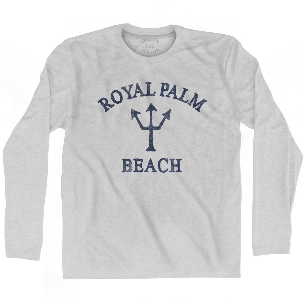 Florida Royal Palm Beach Trident Adult Cotton Long Sleeve T-Shirt by Ultras